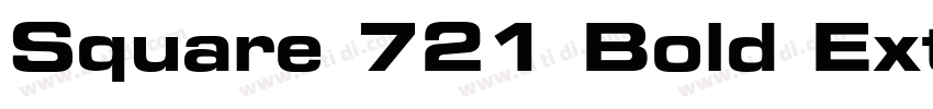 Square 721 Bold Exte字体转换